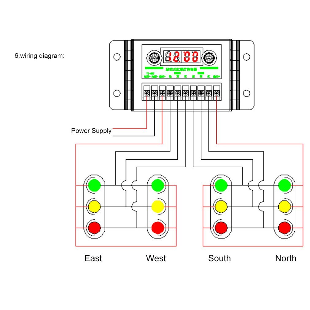 12v waterproof mobile solar traffic light controller battery regulator with lcd display for 7v-30v voltage range system