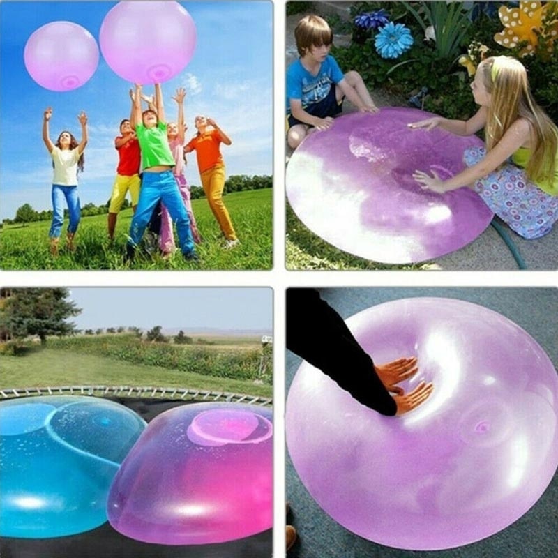 XL(120CM) Durable Bubble Ball Inflatable Fun Ball Amazing Tear-Resistant Super Wubble Bubble Ball Inflatable Outdoor Balls
