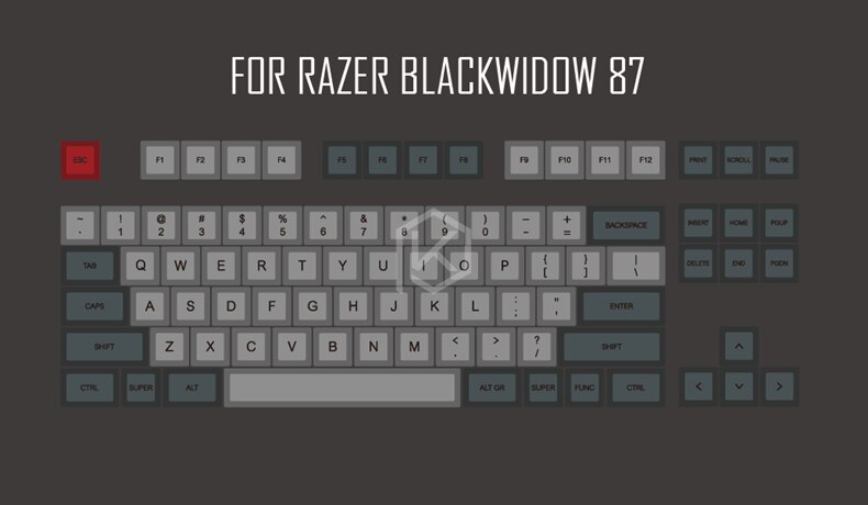 dsa dolch colorway dsa profile Dye Sub Keycap Set PBT plastic for keyboard gh60 xd60 xd84 cospad tada68 rs96 zz96 87 104 660: Dye Sub For Razer 87