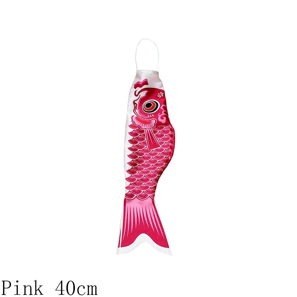 Fumetto di Pesce Vento Calzino Bandiera Colorate In Stile Giapponese Manica A Vento Carpa mini Koinobori Regali di Pesce Vento Streamer Festa A Casa Decorazioni: Red 40cm