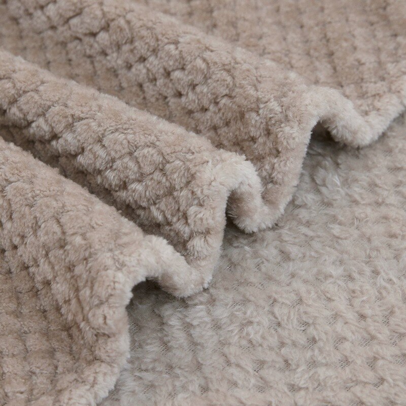 Coral fleece tæppe blød fuzzy plaid fleece tæpper solid moderne linje vinter sengelinned sofabetræk sengetæppe rejse  z1209