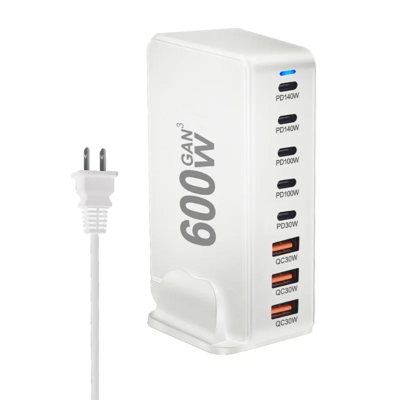 600w gan snellader met 3.0 usb-c-poorten (5c , 3apd 8 , draagbaar en geschikt voor tablets.: Il