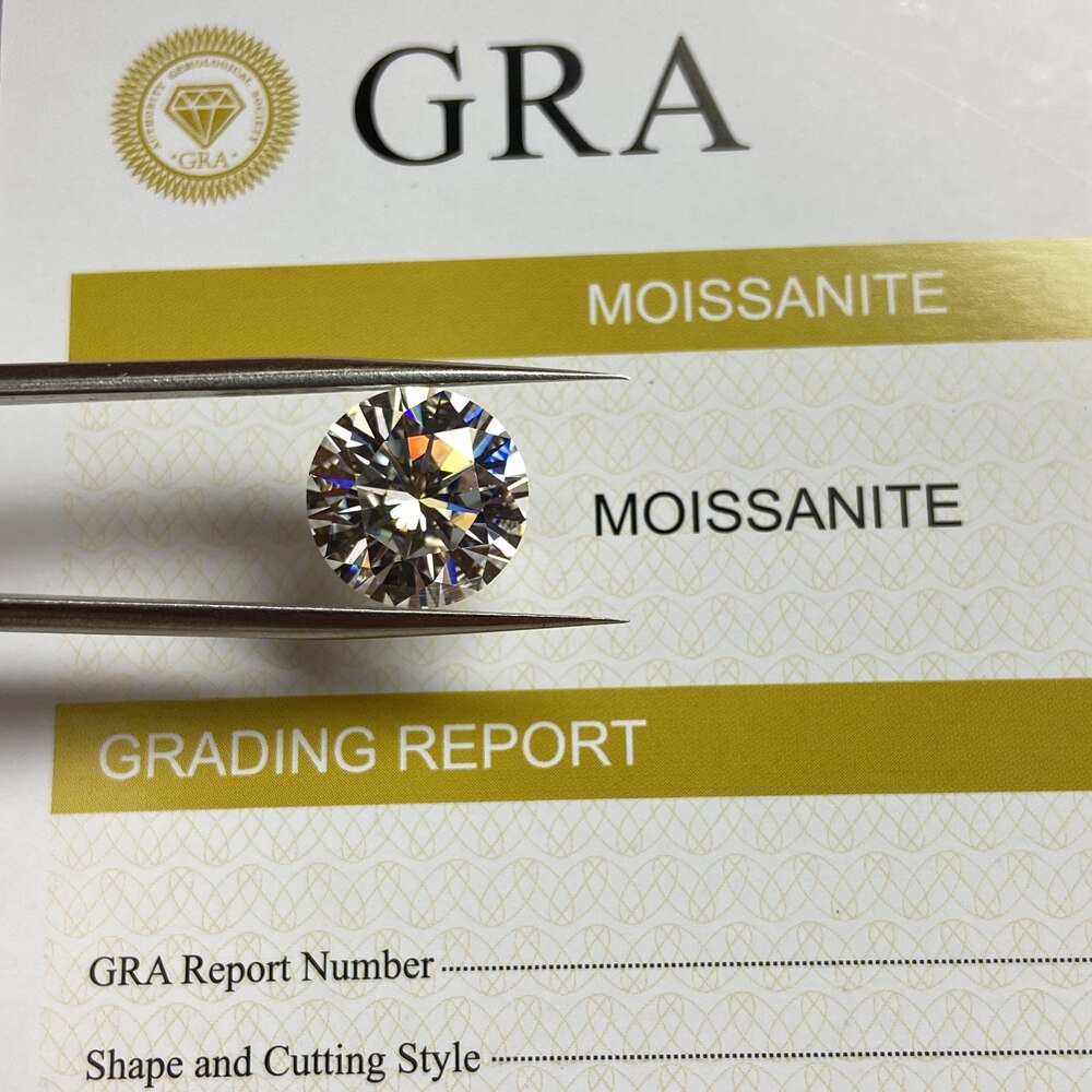 Grown moissanite stone excellent cut 1.5 ct 7.5mm GH Color loose diamond stone for ring