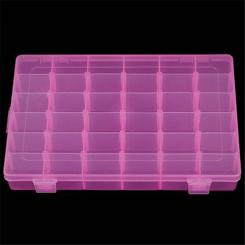 1 Pcs ! Grote Diversen Assort Verzamel Box Componenten Opslag Plastic Doos 24 Rooster Collectebus Pc672095