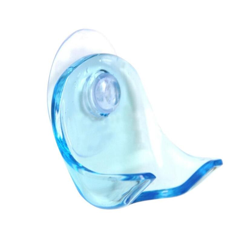 Étagère de rangement mural pour rasoir | Rasoir manuel, ventouse, transparent étagère accrochable en plastique pour salle de bains, étagère de rangement murale pour rasoir 1 pièce: Bleu