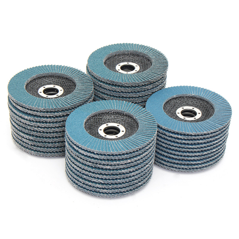 10 Stuks 5 "125 Mm Haakse Slijper Schuurschijven 40/60/80/120 Grit Slijpschijf Flap Schijven Metaal Plastic Hout Verwijderen Schuurgereedschap