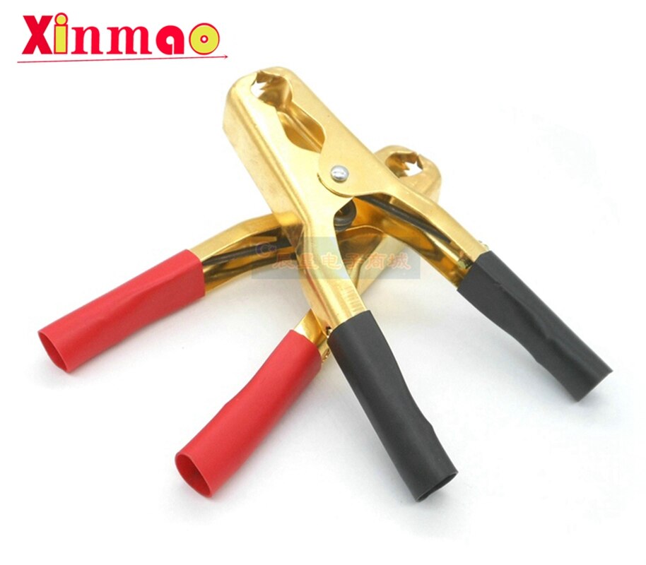 500A Automotive Replacement Booster Cable Clamps with Car Battery Charger Clips Alligator Test Lead Clamps Hand Grips Copper