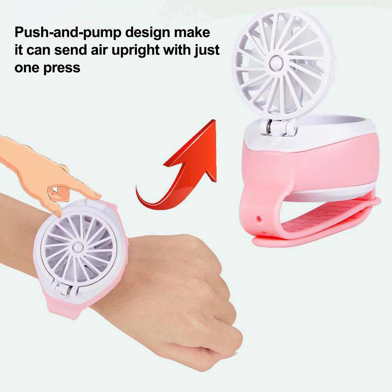 Kinderen Horloge Automatische Bubble Blazen Machine Mini Draagbare Usb Opladen Spuiten Drie-Speed Horloge Fan