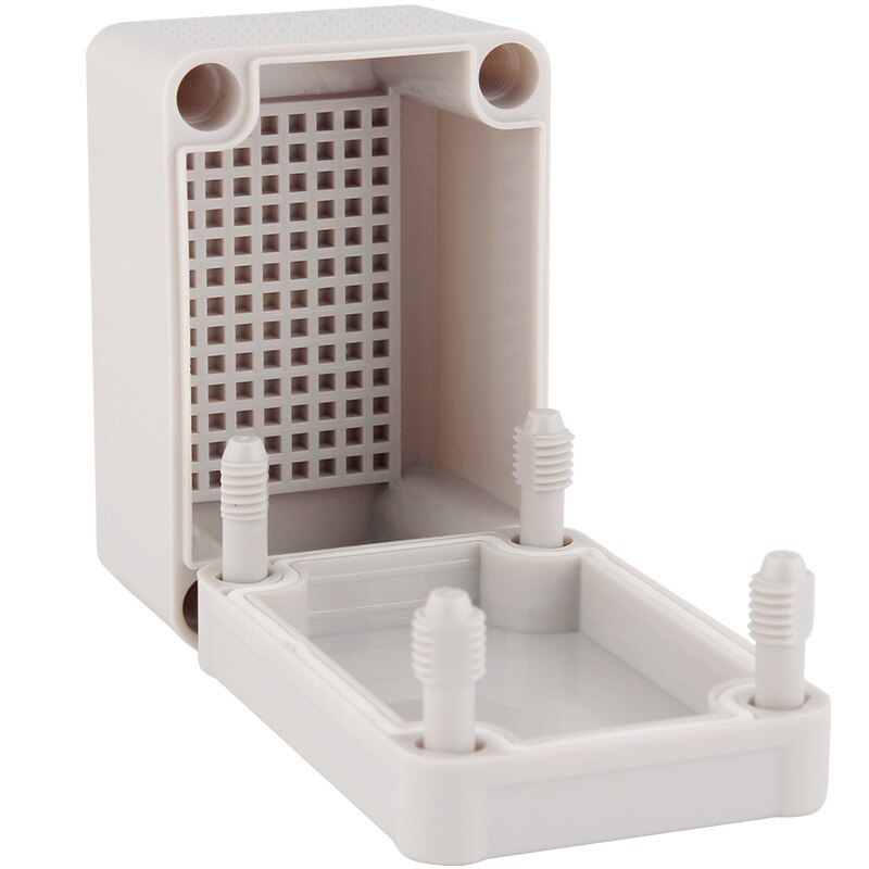 IP67 Waterdichte Plastic Abs Behuizing Voor Elektronica Met Montage Board Elektrische Transparante Cover Behuizing Junction Box Case: 95x65x55mm grey