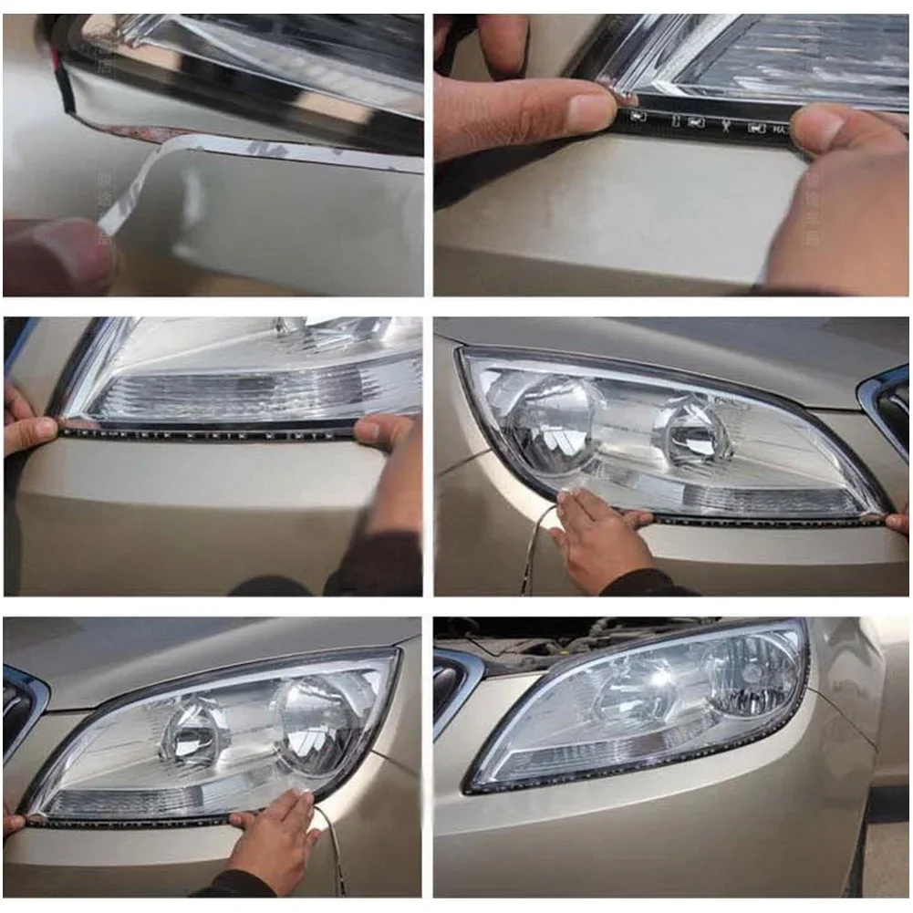 30CM LED Streifen Lichter Auto Styling Dekorative Umgebungs Licht 15SMD Wasserdichte LED flexibel Atmosphäbetreffend Licht Tagfahrlicht