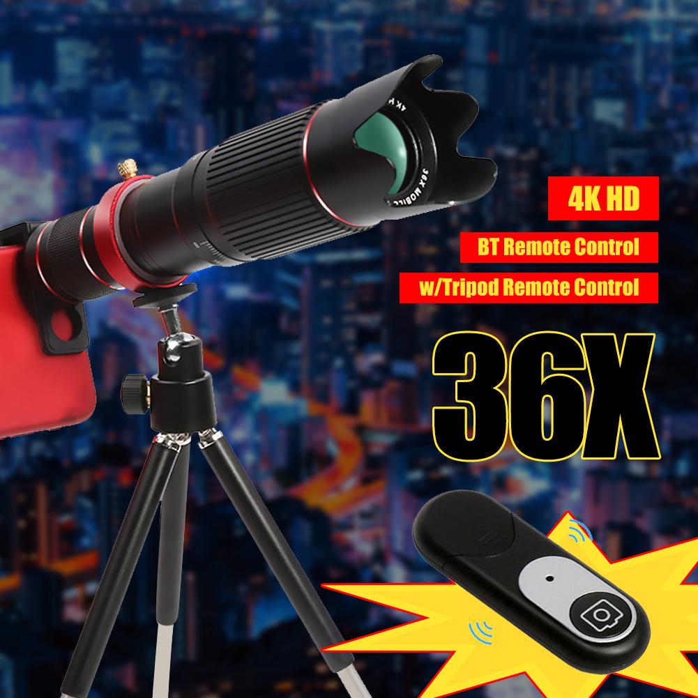 4K Hd 36X Optische Zoom Camera Lens Telelens Mobiele Telescoop Telefoon Voor Iphone 11 X Smartphone Mobiel Lente para