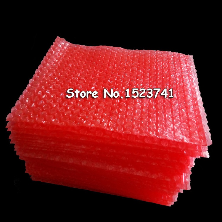 Red 100pcs Anti-Static Bubble Bags 15*20cm Bubble Envelopes Wrap Bags Pouches packaging PE Mailer Packing package