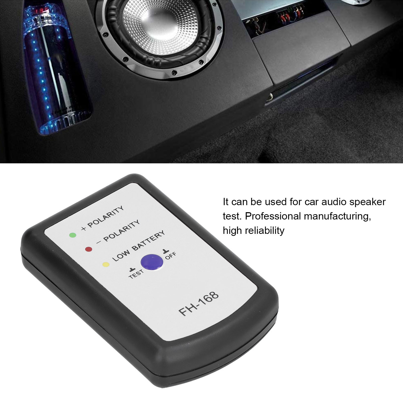 Testeur de Phase Universel de Voiture, Haut-Parleur Audio, Klaxon, Polarité Positive et Négative, Phasemcirculation PH, Accessoires Automobiles