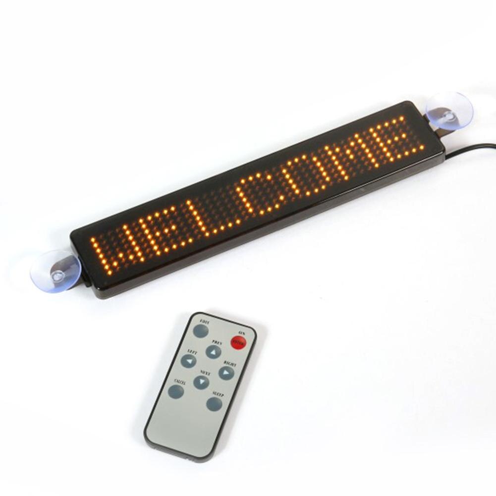 12V Auto Led Programmeerbare Teken Bewegende Scrolling Bericht Display Board Scherm 23Cm X 5Cm X 1Cm