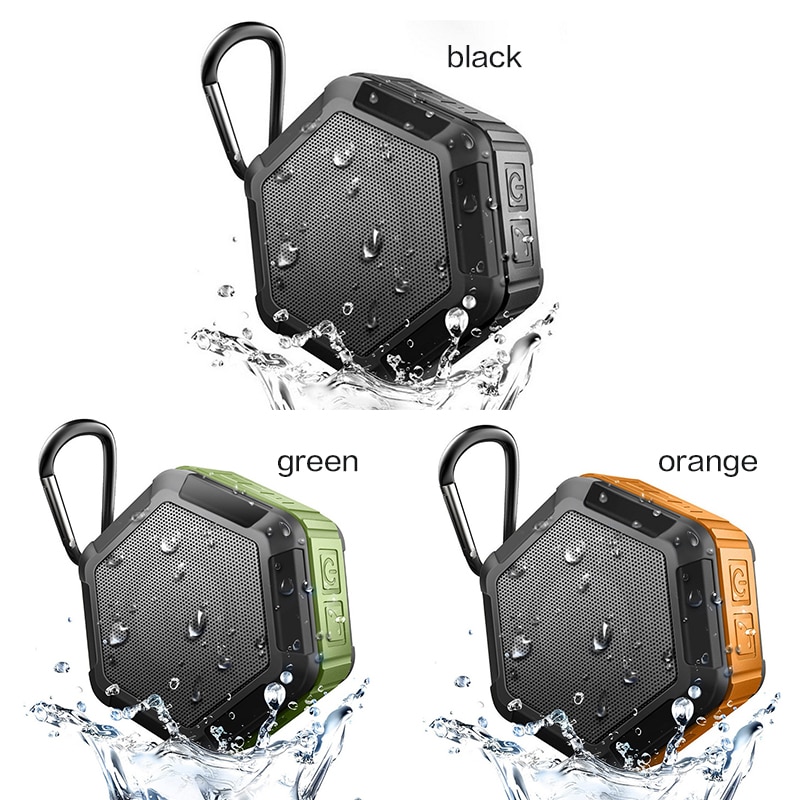 Outdoor Speaker Bluetooth Portatile Mini Esagonale Senza Fili 4.2 EDR Altoparlante Impermeabile Contro Lo Sporco Resistente Goccia Altoparlanti Musica