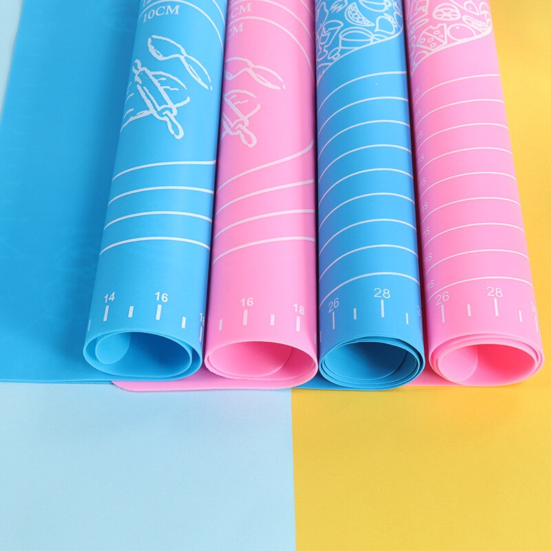 Extra Large Silicone Pastry Mat Extra Thick Non Stick Baking Mat with Measurement Fondant Mat Counter Mat Dough Rolling Mat