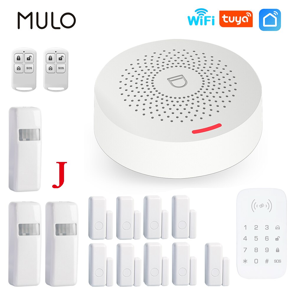 MULO Wifi Alarm System Burglar Security Wireless Home Alarm