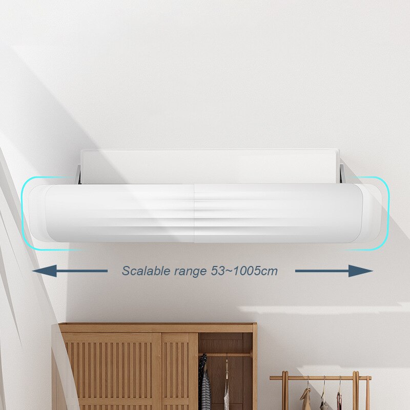 Adjustable Air Conditioner Deflector Telescopic Windshield Confinement Air Deflector for Home S55
