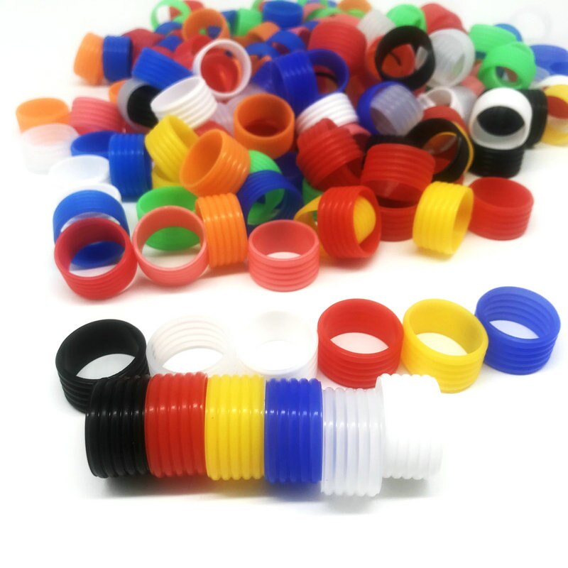 3 Stks/pak-Powerti Tennisracket Handvat Rekbaar Rubber Ring , Tennis Racket Grip Ring, overgrip Ring: Mix or Specify Color