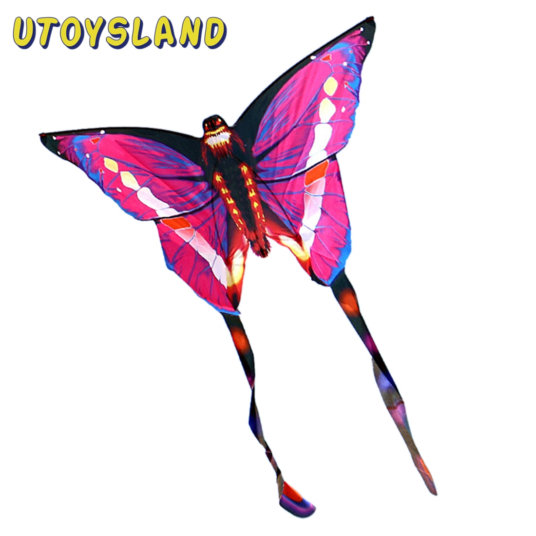 Kleurrijke Outdoor Vlinder Kite Vlinder Vliegers Outdoor Vliegers Vliegen Speelgoed Voor Kinderen Kids Stunt Kite Surf Zonder Line-Roze