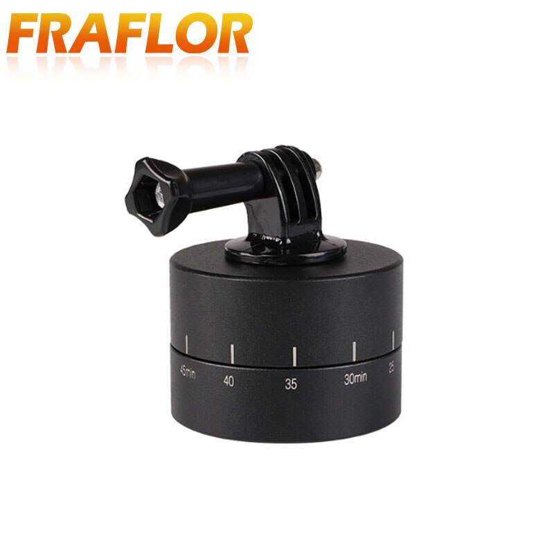 60/120 Minute Automatic Time Lapse 360 For GoPro Rotation Time Lapse Timer Tripod Head Photography Delay Automatic Tilt Head