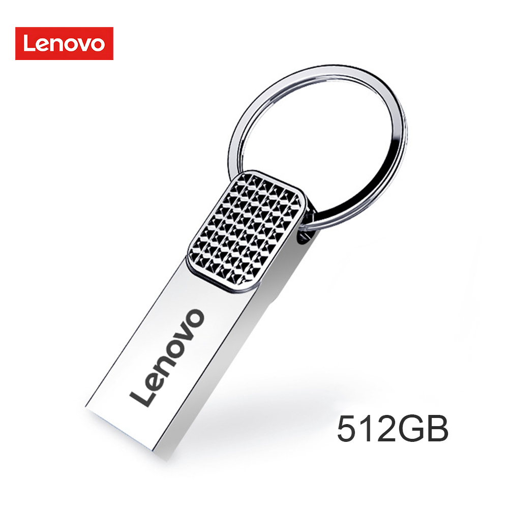Original Lenovo 2TB USB Flash 3.0 Drive Metal Real Capacity 1TB 512GB Memory Stick High Speed Flash Disk Storage U Disk For PC