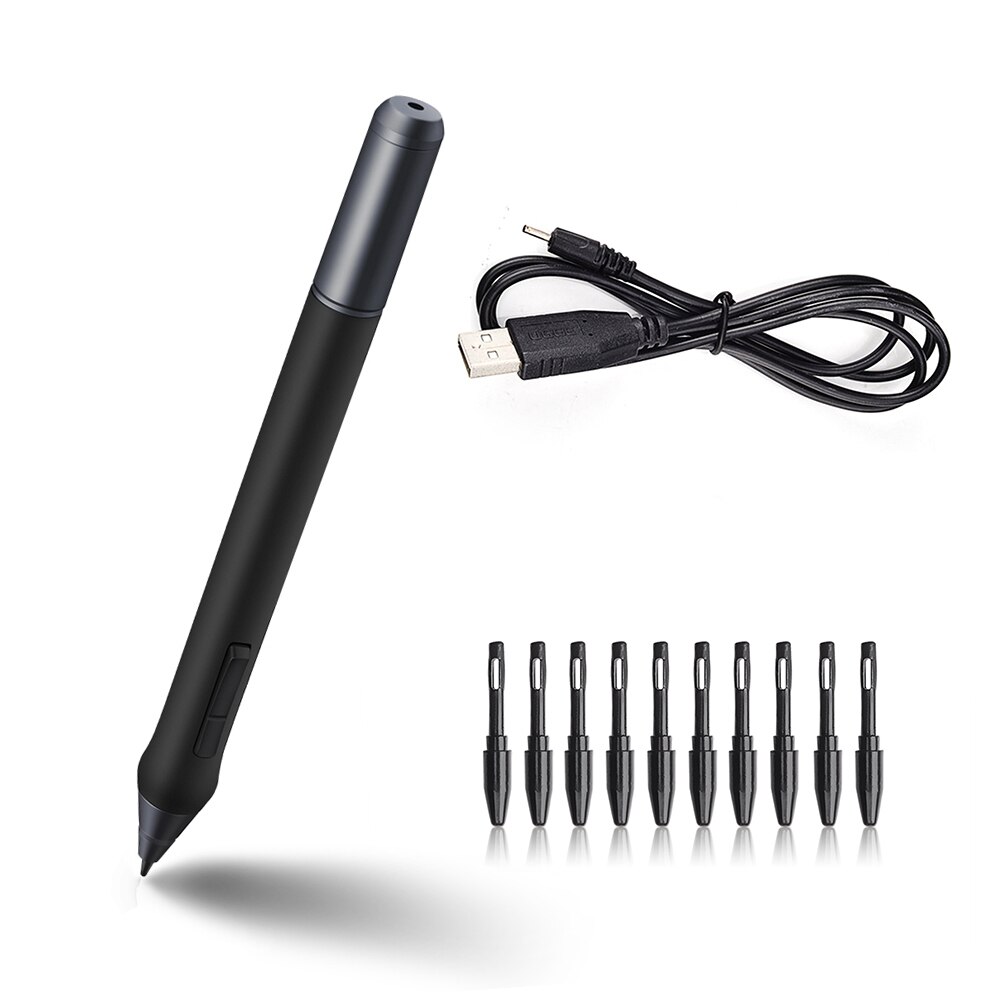 Digital Rechargeable Pen (+10 Pen Tips as ) for Parblo A610/Parblo Mast22 Graphic Tablet Monitor P0025136