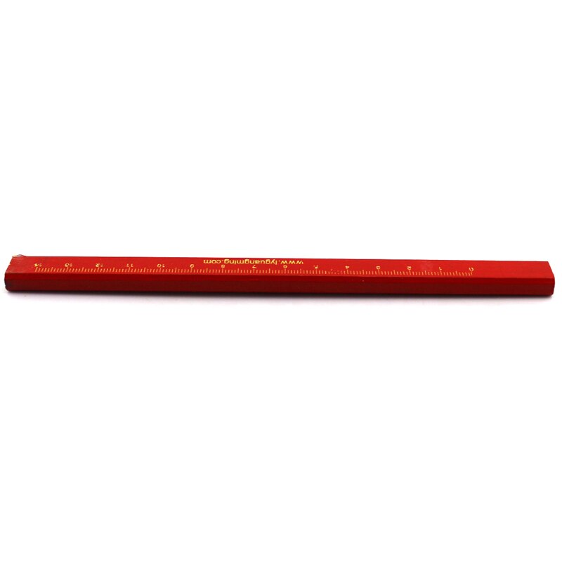 175mm carpentry pencil (red) flat core drawing pencil diy work wooden board pencil special pen