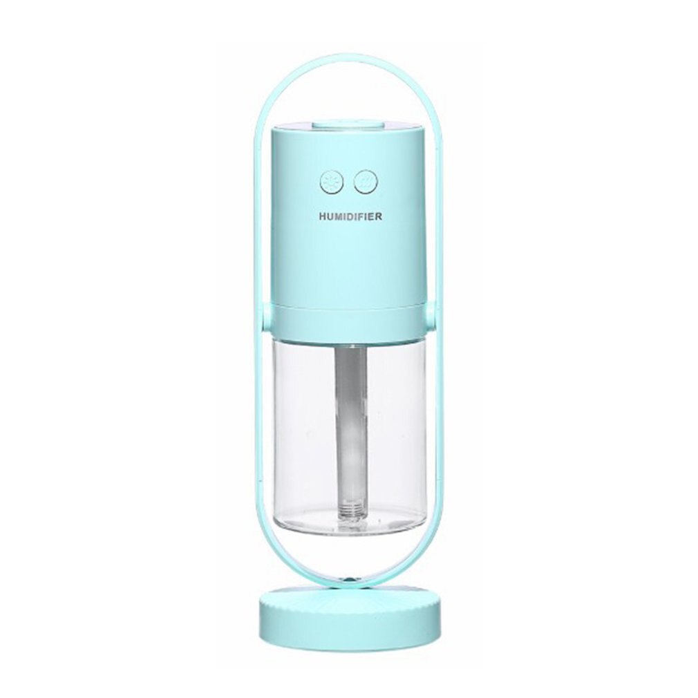 Electric Air Humidifier Ultrasonic Essential Oil Aromatherapy Modes Light Night Mist Maker with LED Night Lamp: blue