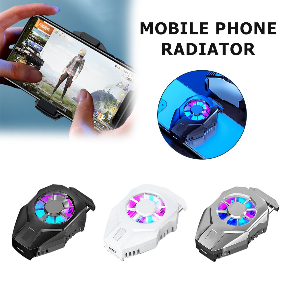 Universell mobiltelefon kjøling halvleder radiator telefon usb oppladbar kjøler fan spill pute holder stå radiator stum fan