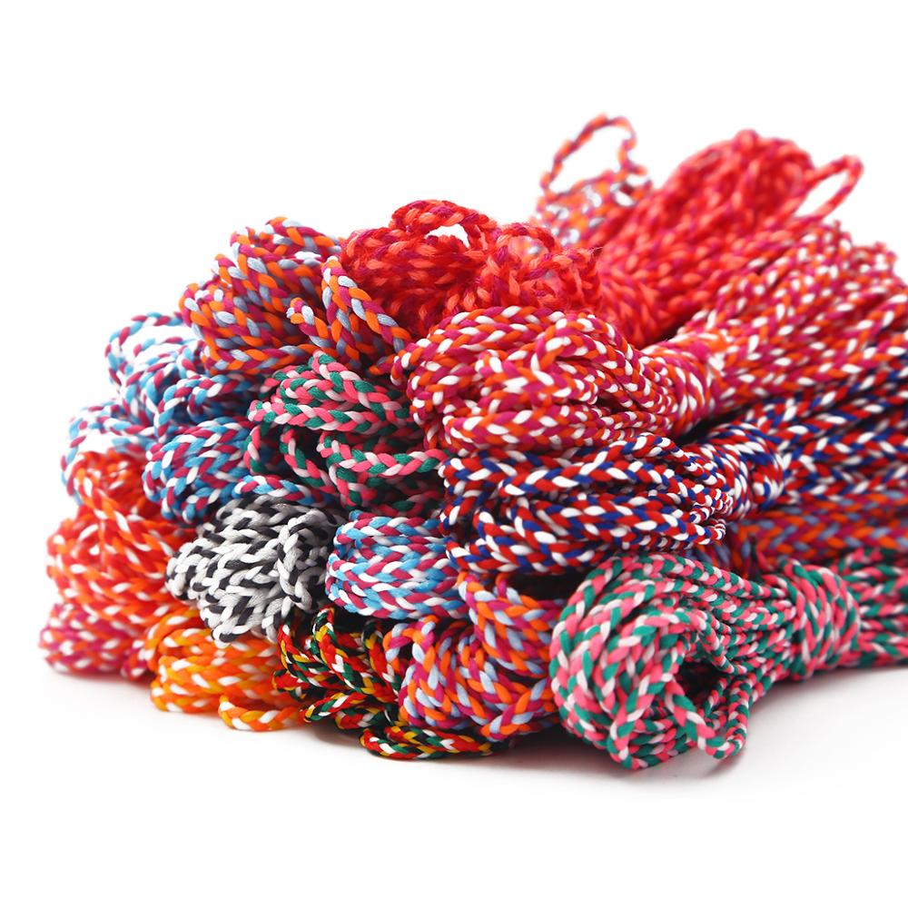 5m leveys 2mm polyesteripuuvilla punottu köysi naru kierretty makrameennyöri askarteluun kodintekstiilit hääkoristelutarvikkeet