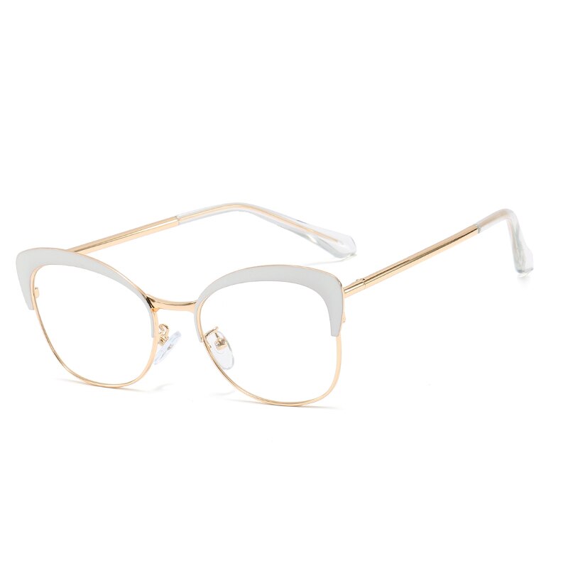 Blue Light Blocking Glasses Women Eyewear Prescription Full Rim Female Eyeglasses UV400 Anti-Scratch Anti Blue Ray Coating: C7