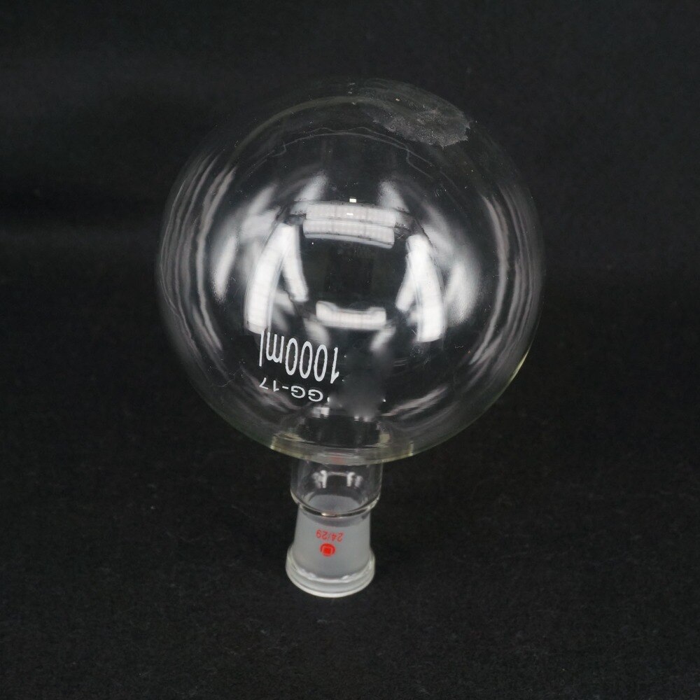 1000ml Quickfit 24/29 Socket Lab Glass Flask Round Bottom Single Short Neck Ware