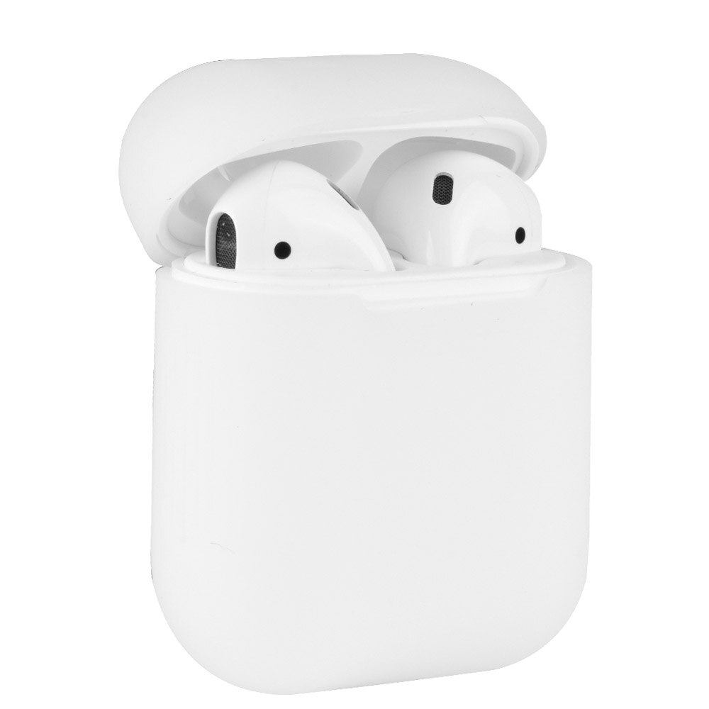 Antiurto in silicone del Trasduttore Auricolare Per Il Caso di Apple AirPods: White