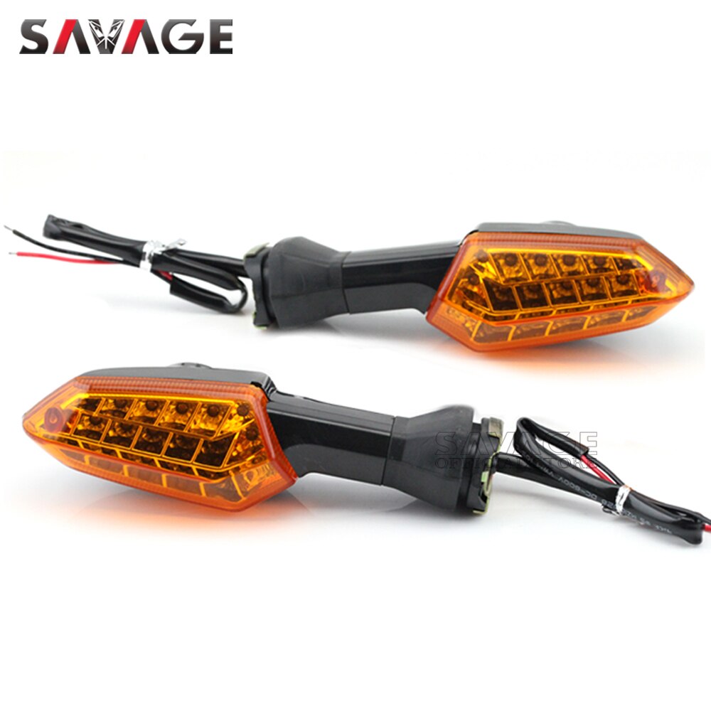 Dla KAWASAKI Z125 Z250 Z300 Z750 Z800 Z1000 VERSYS 650/1000 ZRX1200 NINJA 250 SL motocykl doprowadziło włącz sygnał świetlny lampa: LED lekki bursztyn