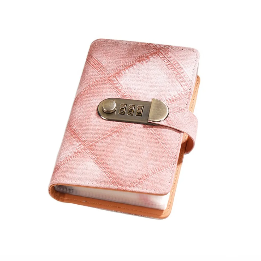 50Sheets Envelop Savings Challenges Book PU Leather Portable Budget Binder with Lock Wallet Storage Refillable: Blue