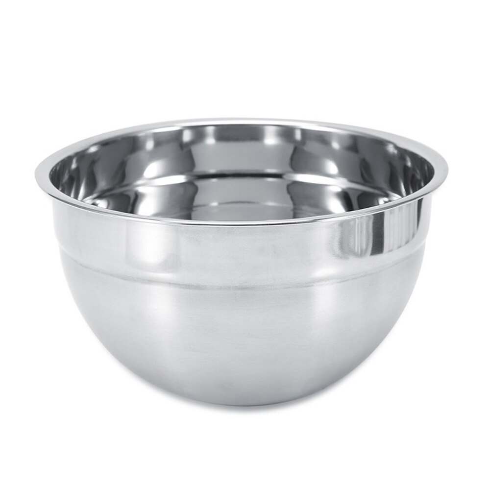 Bol de mezcla de acero inoxidable con tapas para ensaladas, caja para el almuerzo, contenedor de almacenamiento de alimentos, herramienta de cocina, 18/20/22/24CM