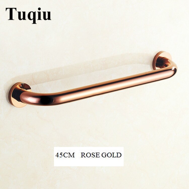 30-50cm guld/roséguld/krom mässing badrumsbadkar ledstång säkerhetshandtag för äldre badrumshandtag armstöd handstång: 45cm roséguld