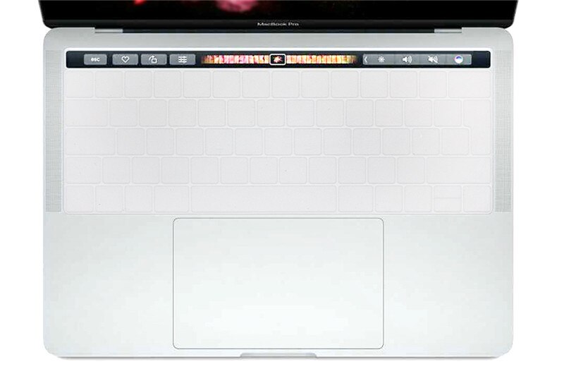 Dla MacBook Pro 13 A1706 Pro 15 A1707 2016 2017 wersja z touch bar 2017 hiszpański europejskiej osłona klawiatury klawiatura Protector: Clear