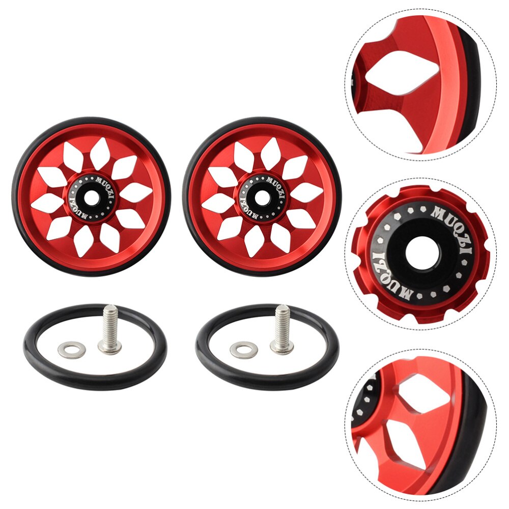 Easy Wheel – roues de vélo pliantes en alliage d'aluminium, Compatible avec Brompton, 1 ensemble