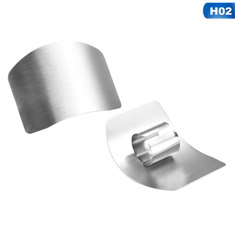 Safety Cooking Tools Kitchen Finger Hand Protective Tool Guard Knife Chop Shield Cut Safety Cooking Gadgets Kitchen Accessories: H02-2pcs