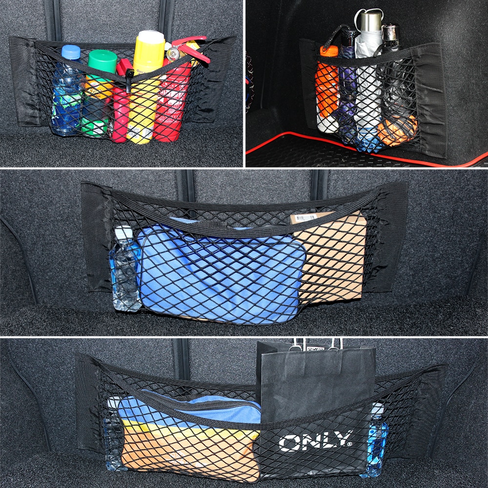 Bil bageste bagagerum bagagerum opbevaringspose mesh net til tesla model s model 3 model x