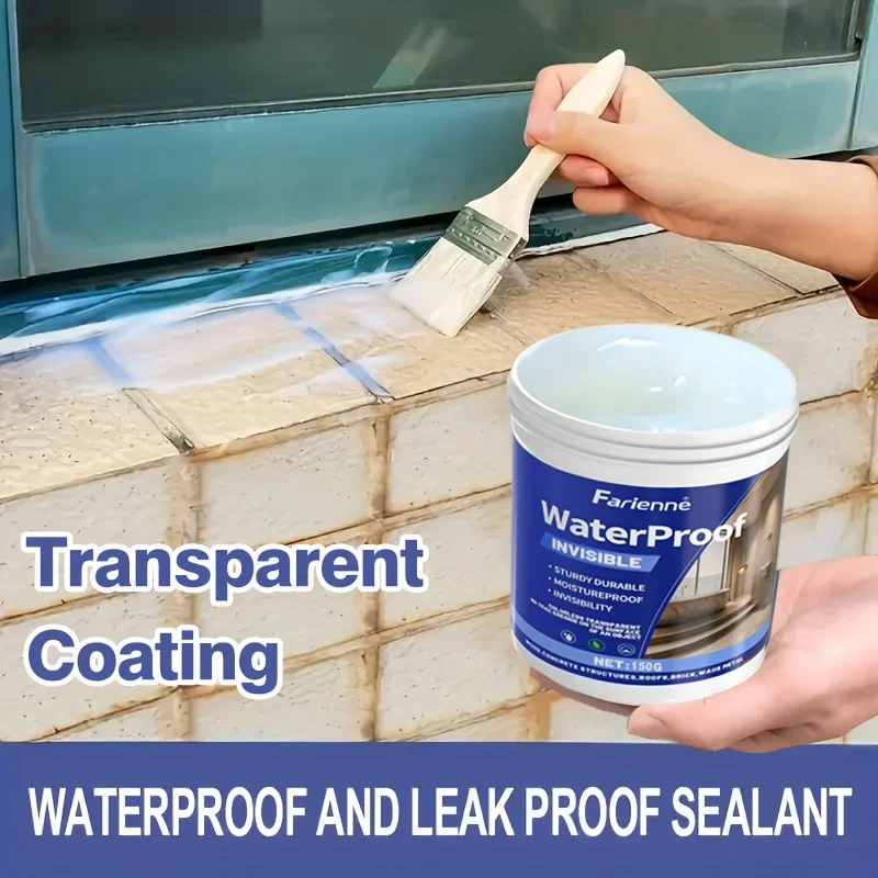 Super Invisible Transparent Waterproof Sealant, Nano Leak-Proof Coating, Crystal Clear Sealing Glue -Once solution the recurring
