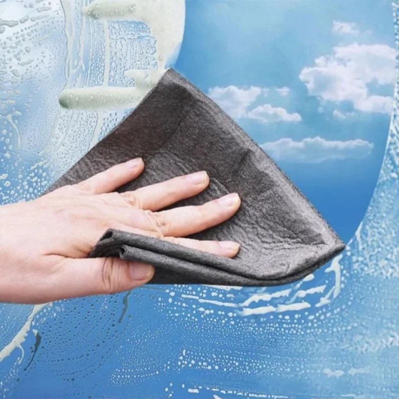 Thickened Magic Cleaning Cloth No Trace Reusable Microfiber Washing Rag Car Window Glass Wipe Towel Kitchen Clean Tool