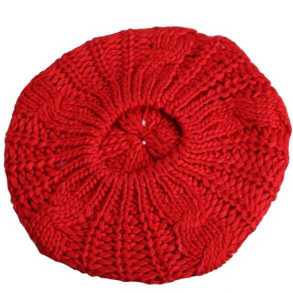 Boina de invierno cálido para mujer punto holgado Beanie Hat Multicolor Ski Cap JL