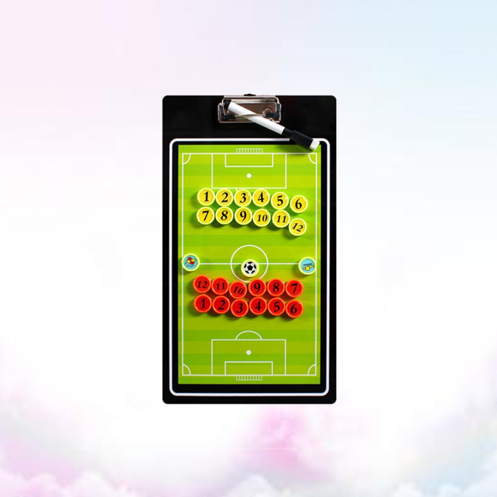 Magnetic Football Coaching Board Clip Board with Magnetic Number Chess Pieces