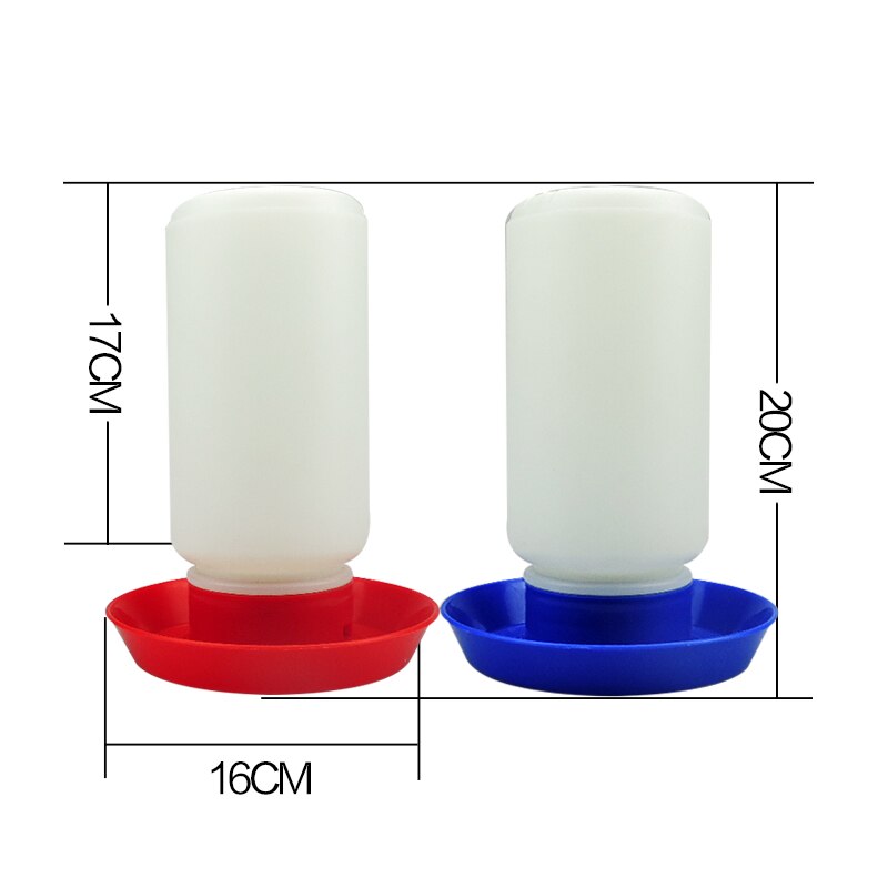 1L Chicken Waterer Bucket Poultry Chicken Ducks Thicken Drinker Cups Poultry Feeder Water Bucket Drinking Fountain Farming Tools