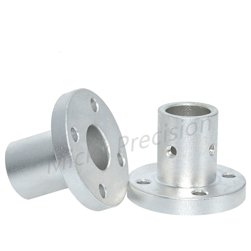 Guide shaft support Long Sleeve Round Flanged Mount Type Shaft Supports Linear Motion Automation Components Diameter 3 4 5 6