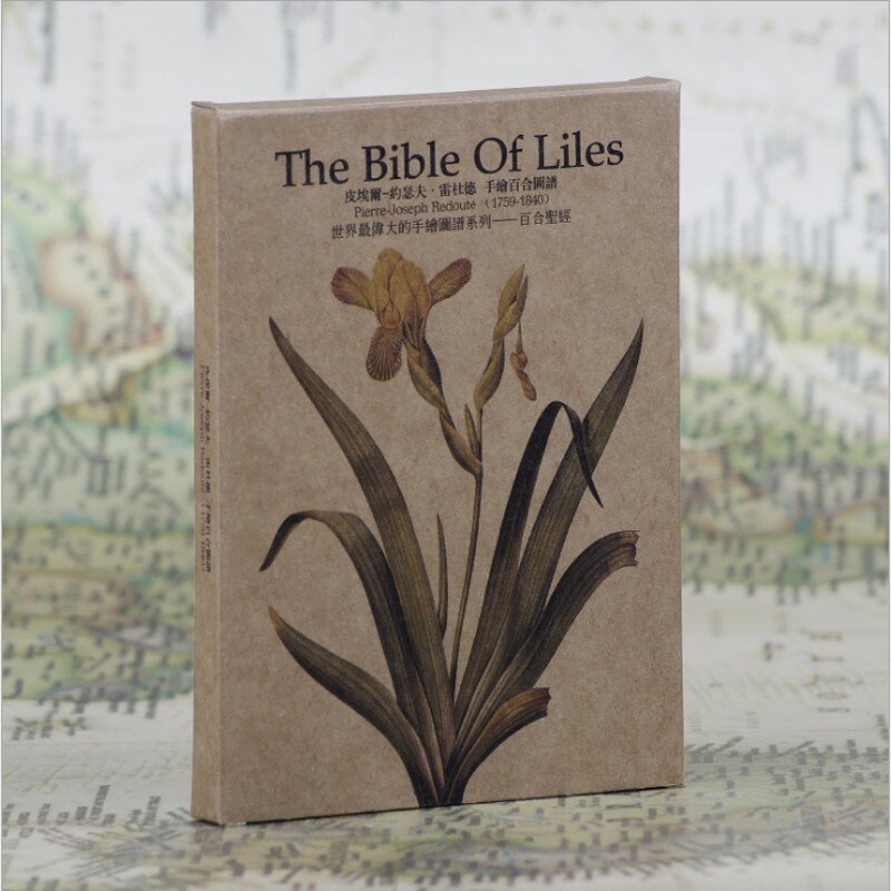 1pack Vintage postcard flower series card Post office mail stationery supplies Christmas goods 14.5*10.5CM