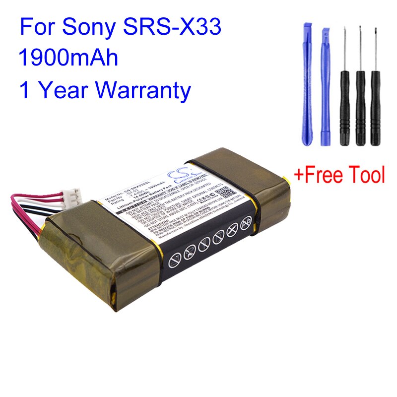 Cameron Sino ST-03 Voor Sony SRS-X33 CS-SRX330SL 1900Mah Mini Bluetooth Vervanging Speaker Batterij Lautsprecher Bateria Accu